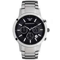 Buy Armani Watches AR2434 Classic Stainless Steel Mens Chronograph Watch online