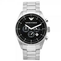 Buy Armani Watches Classic Stainless Steel Mens Chronograph Watch AR0585 online