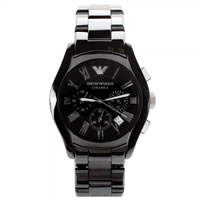 Buy Armani Watches Ceramic Black Mens Chronograph Watch AR1400 online