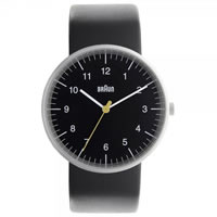 Buy Braun Watches Black Leather Mens Watch BN0021BKBKG online