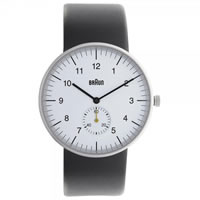 Buy Braun Watches Black Leather Mens Watch BN0024WHBKG online