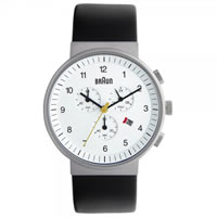 Buy Braun Watches Black Leather Mens Chronograph Watch BN0035WHBKG online