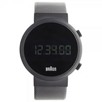 Buy Braun Watches Black Mesh Mens Digital Watch BN0036BKBKMHG online