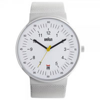 Buy Braun Watches Silver Mesh Mens Watch BN0082WHSLMHG online