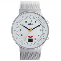 Buy Braun Watches Silver Mesh Mens Watch BN0087WHSLMHG online