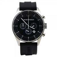 Buy Armani Watches Black Mens Chronograph Watch AR0527 online