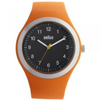 Buy Braun Watches Mens Orange Silicon Watch BN0111BKORG online