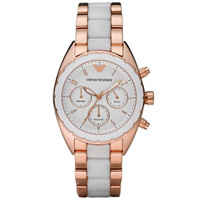 Buy Armani Watches AR5942 Sportivo Chronograph Ladies Gold Watch online