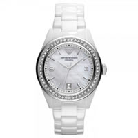 Buy Armani Watches AR1426 Ladies White Ceramic Watch online