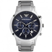 Buy Armani Watches AR2448 Gents Silver Stainless Steel Watch online