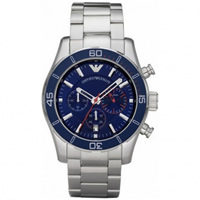 Buy Armani Watches AR5933 Gents Silver Stainless Steel Watch online