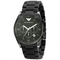 Buy Armani Watches AR5922 Gents Black Stainless Steel Watch online