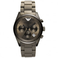 Buy Armani Watches AR5950 Gents Khaki Stainless Steel Watch online