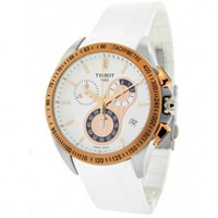 Buy Tissot Watches T024.417.27.011.00 White Chronograph Mens Watch online