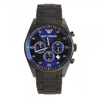 Buy Armani Watches Mens Black Chronograph Watch AR5921 online