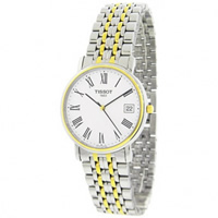 Buy Tissot Watches T52.2.481.13 Silver and Gold Gents Watch online