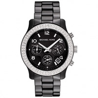 Buy Michael Kors Watches Unisex Chronograph Black Ceramic Watch MK5190 online