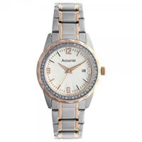 Buy Accurist Watches Silver and Gold Ladies Watch LB1684 online