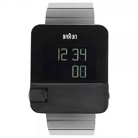 Buy Braun Watches Black Stainless Steel Mens Digital Watch BN0106BKBTG online