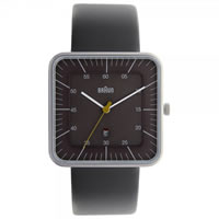 Buy Braun Watches Grey Leather Mens Watch BN0042GYGYG online