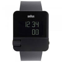 Buy Braun Watches Black Rubber Mens Digital Watch BN0106BKBKG online