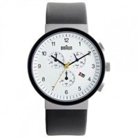 Buy Braun Watches Black Leather Mens Chronograph Watch BN0035WHSLBKG online