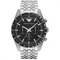 Buy Armani Watches AR5988 Mens Silver Tazio Classic Watch online