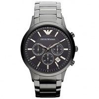Buy Armani Watches AR2453 Gents Black Stainless Steel Watch online