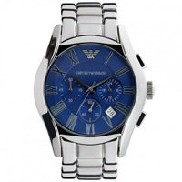 Buy Armani Watches AR1635 Mens Silver Chronograph Watch online