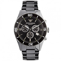 Buy Armani Watches AR1421 Mens Black Ceramica Watch online