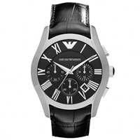 Buy Emporio Armani Watches AR1633 Mens  Black Leather Watch online