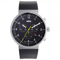 Buy Braun Watches Black Rubber Mens Watch BN0095BKSLBKG online