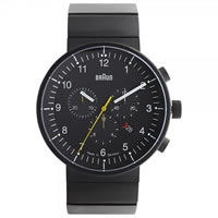 Buy Braun Watches Black Stainless Steel Mens Watch BN0095BKBKBTG online