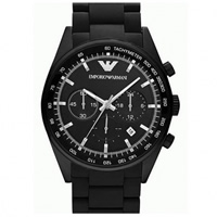 Buy Armani Watches AR5981 Mens Black Chronograph Watch online