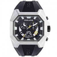 Buy Police Watches PL13837JSU-02 Police Mens Black Hunter Chronograph Watch online