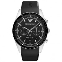 Buy Armani Watches AR5985 Mens Black Chronograph Watch online