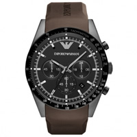 Buy Armani Watches AR5986 Mens Brown Chronograph Watch online