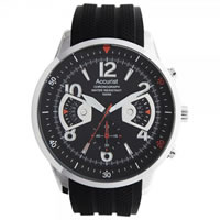 Buy Accurist Watches Silicone Gents Chronograph Watch MS920BB online