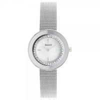 Buy Accurist Watches LB1443 Silver Mesh Womens Watch online