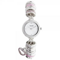 Buy Accurist Watches Charmed Silver & Pink Ladies Watch LB1431P online