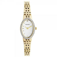 Buy Accurist Watches Ladies Stone Set Gold Tone Accurist Watch LB1346P online