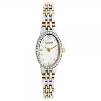 Buy Accurist Watches Ladies Stone Set Silver and gold tone Accurist Watch LB1347P online