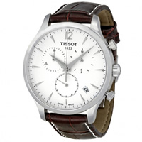 Buy Tissot Watches T063.617.16.037.00 Brown Leather Mens Chronograph Watch online