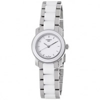 Buy Tissot Watches T064.210.22.011.00 White Ceramic & Stainless Steel Ladies Watch online