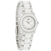 Buy Tissot Watches T064.210.22.016.00 White Ceramic & Stainless Steel Ladies Watch online