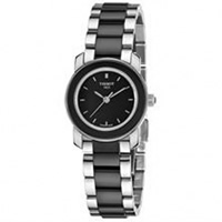 Buy Tissot Watches T064.210.22.051.00 Black Ceramic & Stainless Steel Ladies Watch online