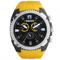 Buy Timberland Watches 13851JPBS-02 Bridgton Mens Yellow Rubber Chronograph Watch online