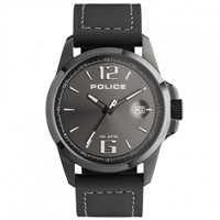 Buy Police Watches PL12591JVSBU-61 Lancer Mens All Black Leather Watch online