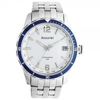 Buy Accurist Watches Silver Gents Watch MB923W online
