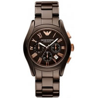 Buy Armani Watches Classic Ceramica Brown Mens Chronograph Watch AR1446 online